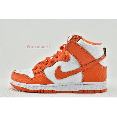 Nike Dunk High Retro QS Syracuse 850477-101 White/Orange Blaze Mens Womens Shoes