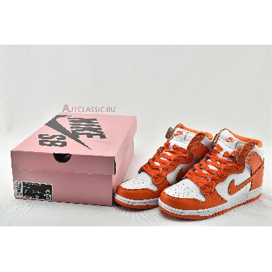 Nike Dunk High Retro QS Syracuse 850477-101 White/Orange Blaze Mens Womens Shoes