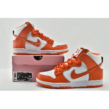 Nike Dunk High Retro QS Syracuse 850477-101 White/Orange Blaze Mens Womens Shoes