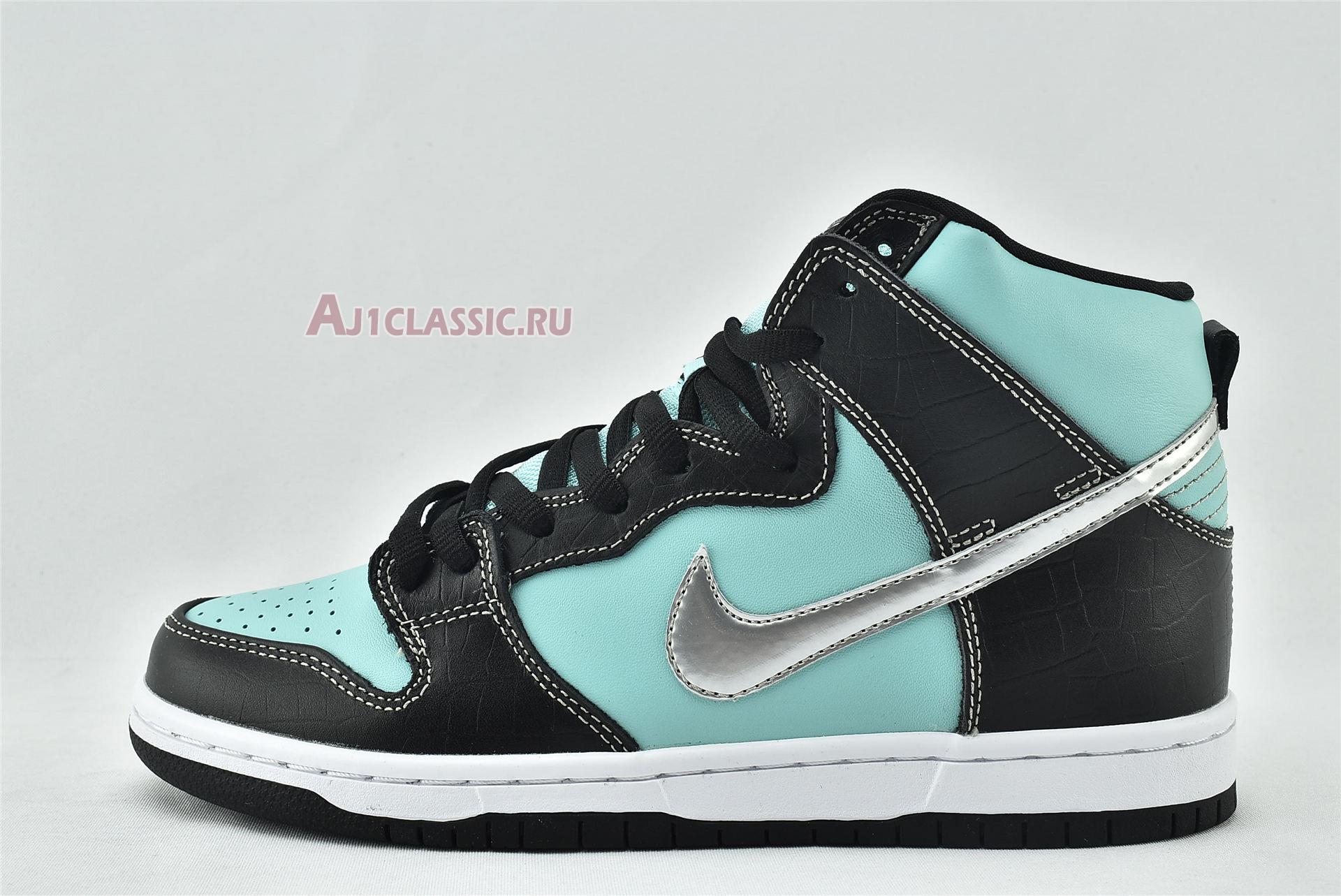 New Diamond Supply Co x Nike Dunk High Premium SB "Tiffany" 653599-400 Shoes