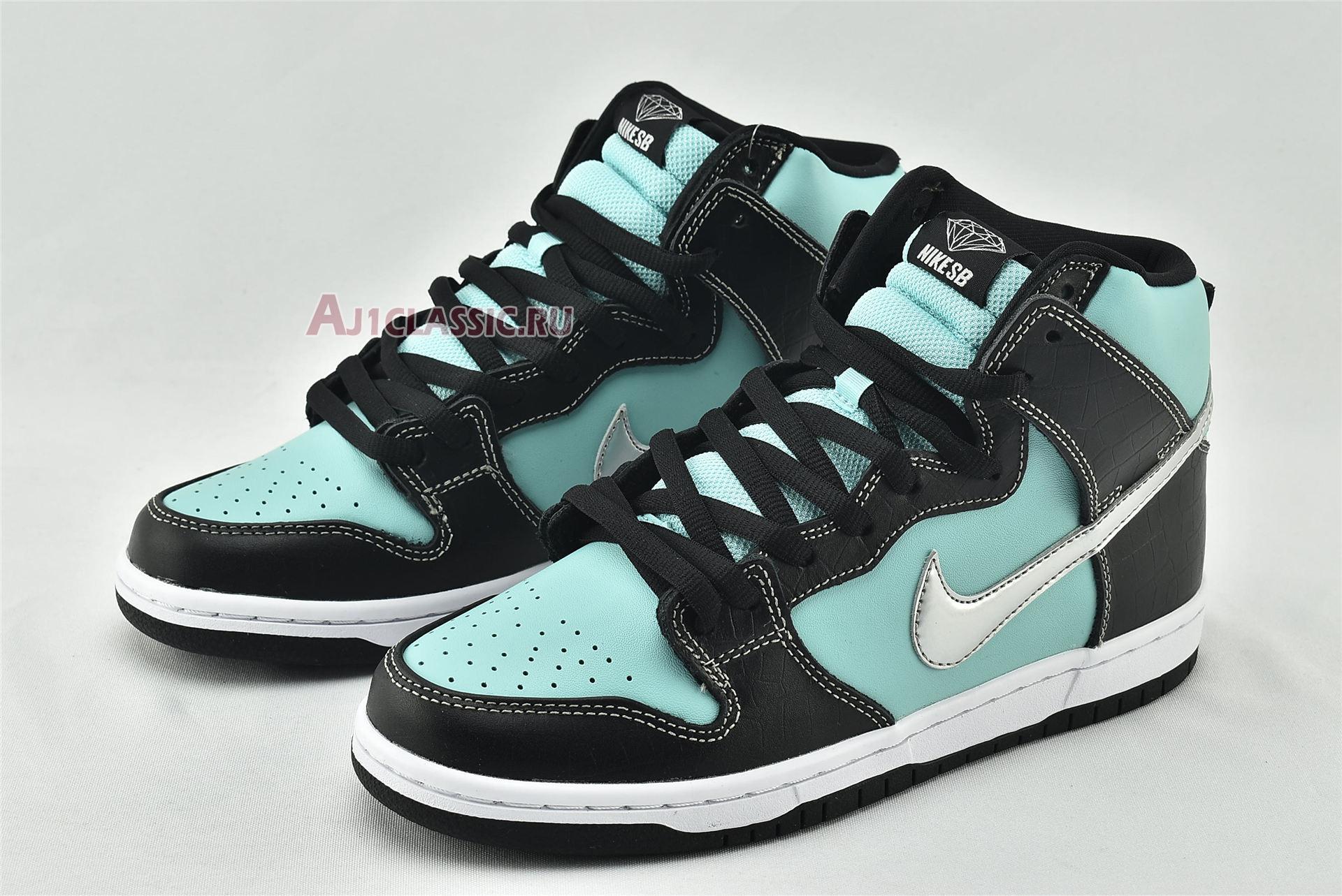 New Diamond Supply Co x Nike Dunk High Premium SB "Tiffany" 653599-400 Shoes