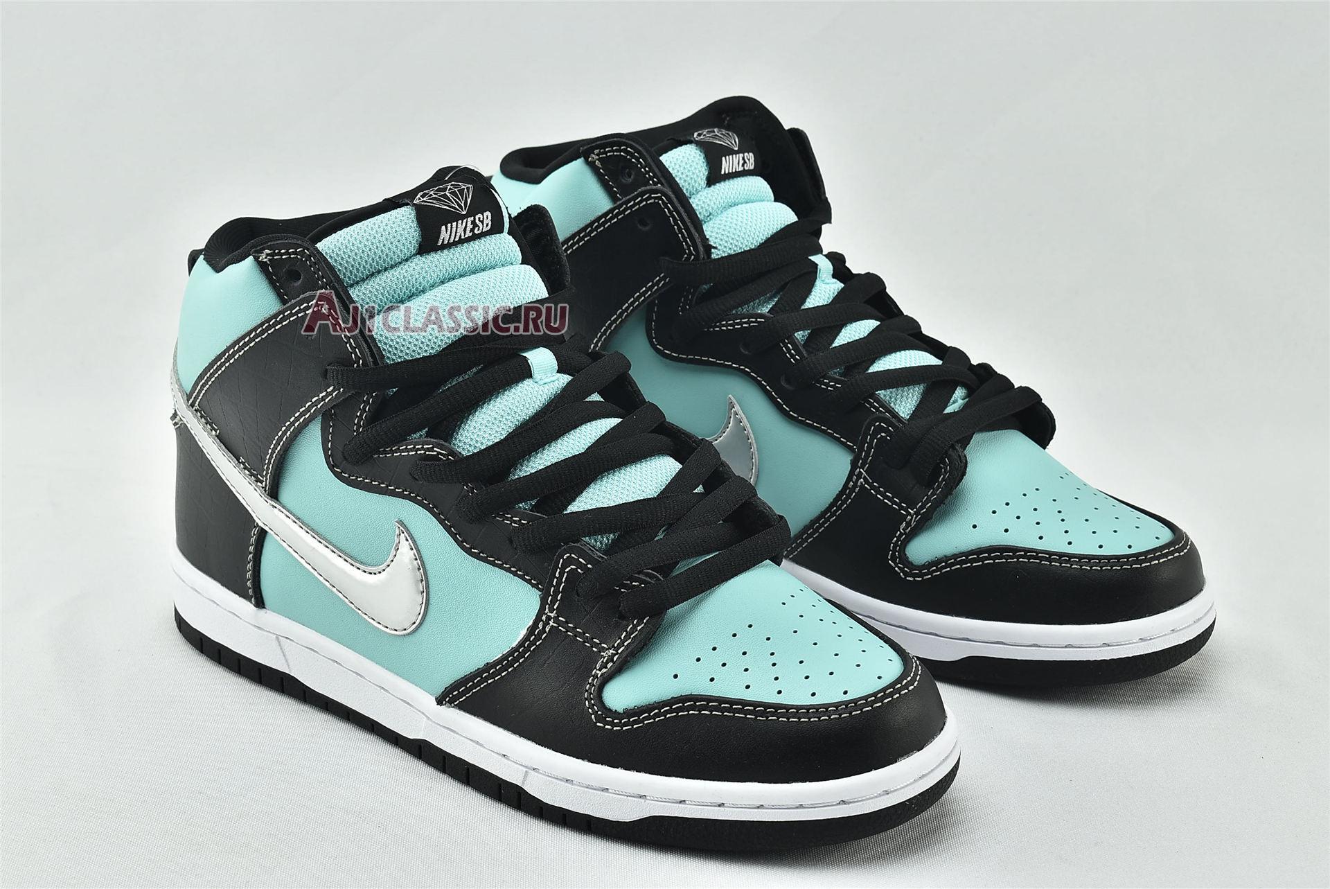 New Diamond Supply Co x Nike Dunk High Premium SB "Tiffany" 653599-400 Shoes