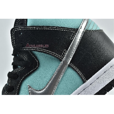 Diamond Supply Co x Nike Dunk High Premium SB Tiffany 653599-400 Aqua/Chrome-Black Mens Womens Shoes