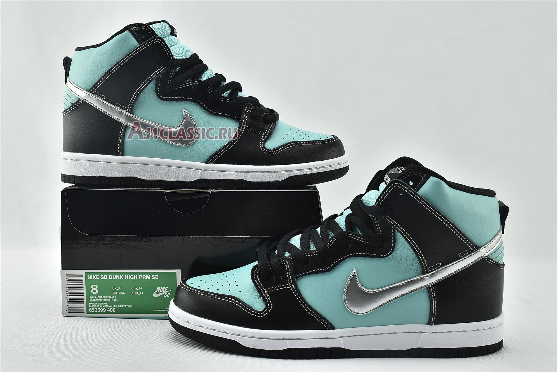 New Diamond Supply Co x Nike Dunk High Premium SB "Tiffany" 653599-400 Shoes