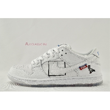 Jeff Staple x Nike Dunk Low Pro SB White Pigeon 883232-010 White/White Mens Womens Shoes