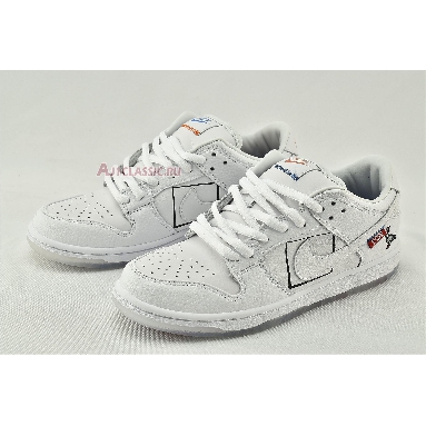 Jeff Staple x Nike Dunk Low Pro SB White Pigeon 883232-010 White/White Mens Womens Shoes