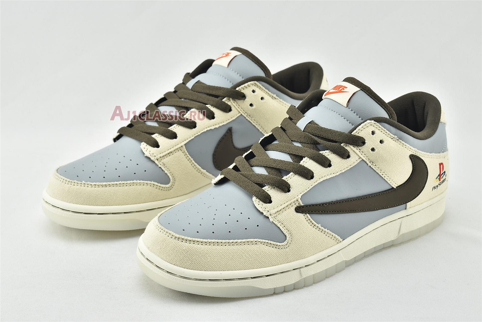 Travis Scott x PlayStation x Nike Dunk Low CU1726-800 Grey/Beige/Brown ...