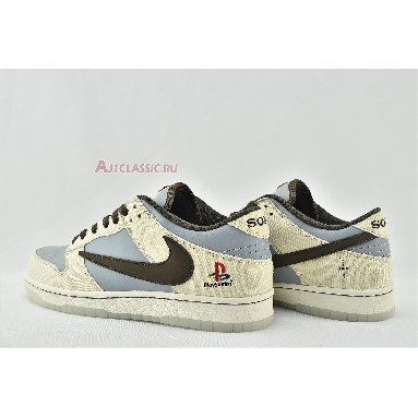 Travis Scott x PlayStation x Nike Dunk Low CU1726-800 Grey/Beige/Brown/Orange Mens Womens Shoes