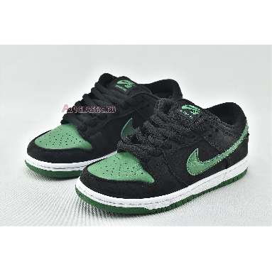 Nike Dunk Low Pro SB Black Pine BQ6817-005 Black/Pine Green-White Mens Womens Shoes