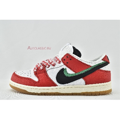 Frame Skate x Nike Dunk Low SB Habibi CT2550-600 Chile Red/White/Lucky Green/Black Sneakers