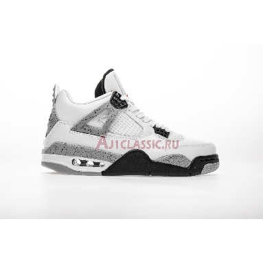 Air Jordan 4 Retro OG White Cement 2016 840606-192 White/Fire Red-Tech Grey-Black Sneakers