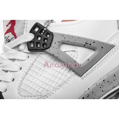 Air Jordan 4 Retro OG White Cement 2016 840606-192 White/Fire Red-Tech Grey-Black Sneakers