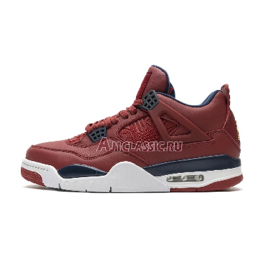 Air Jordan 4 Retro FIBA CI1184-617 Gym Red/White-Metallic Gold-Obsidian Sneakers