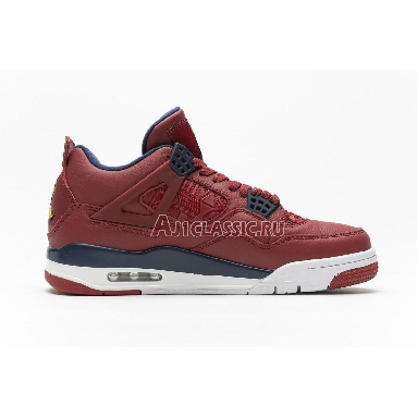 Air Jordan 4 Retro FIBA CI1184-617 Gym Red/White-Metallic Gold-Obsidian Sneakers