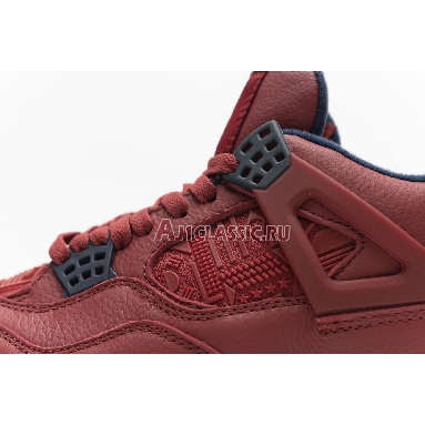 Air Jordan 4 Retro FIBA CI1184-617 Gym Red/White-Metallic Gold-Obsidian Sneakers