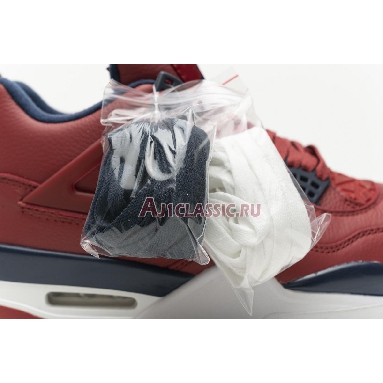 Air Jordan 4 Retro FIBA CI1184-617 Gym Red/White-Metallic Gold-Obsidian Sneakers