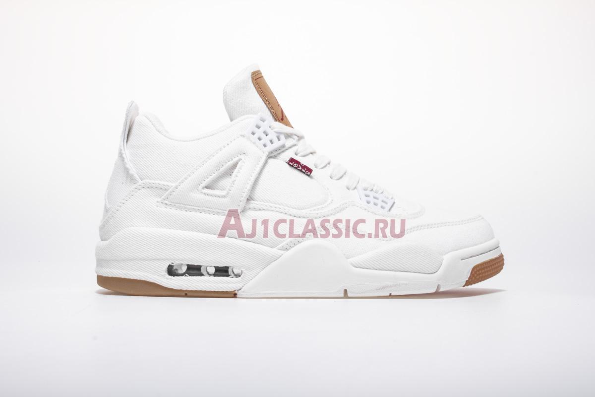 Levis x Air Jordan 4 Retro "White Denim" AO2571-100