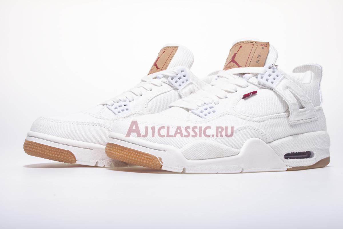 Levis x Air Jordan 4 Retro "White Denim" AO2571-100