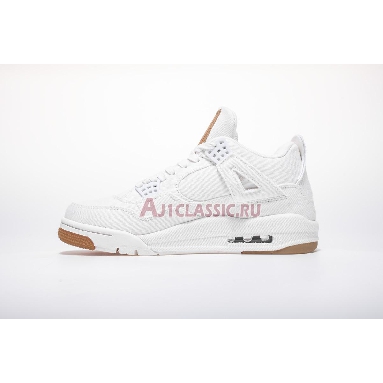 Levis x Air Jordan 4 Retro White Denim AO2571-100 White/White-White Sneakers