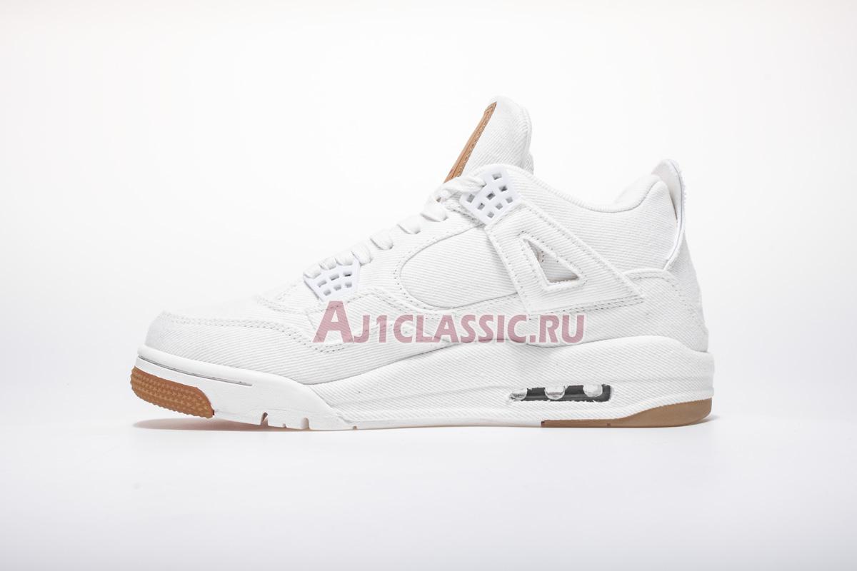 Levis x Air Jordan 4 Retro "White Denim" AO2571-100