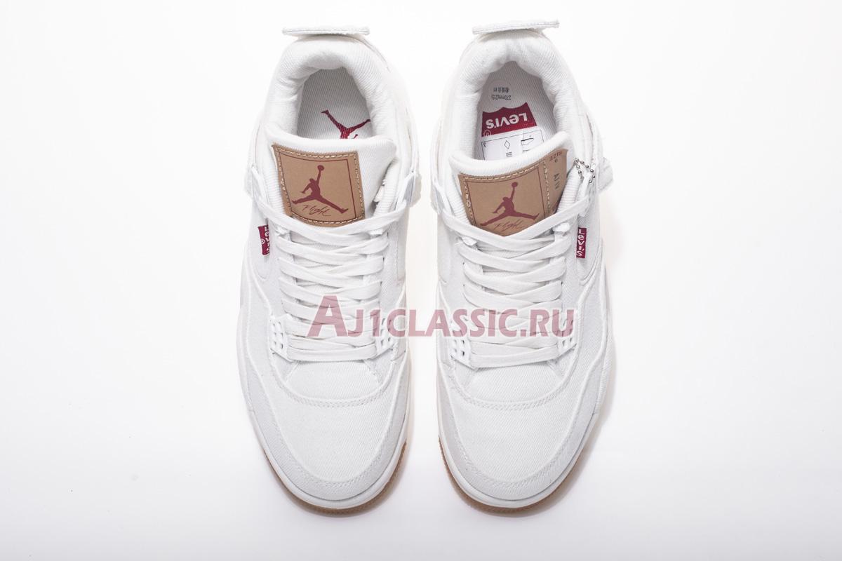 Levis x Air Jordan 4 Retro "White Denim" AO2571-100