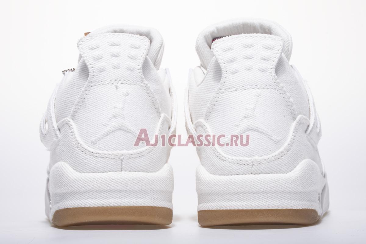 Levis x Air Jordan 4 Retro "White Denim" AO2571-100