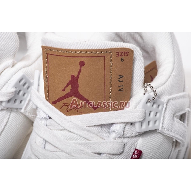 Levis x Air Jordan 4 Retro White Denim AO2571-100 White/White-White Sneakers