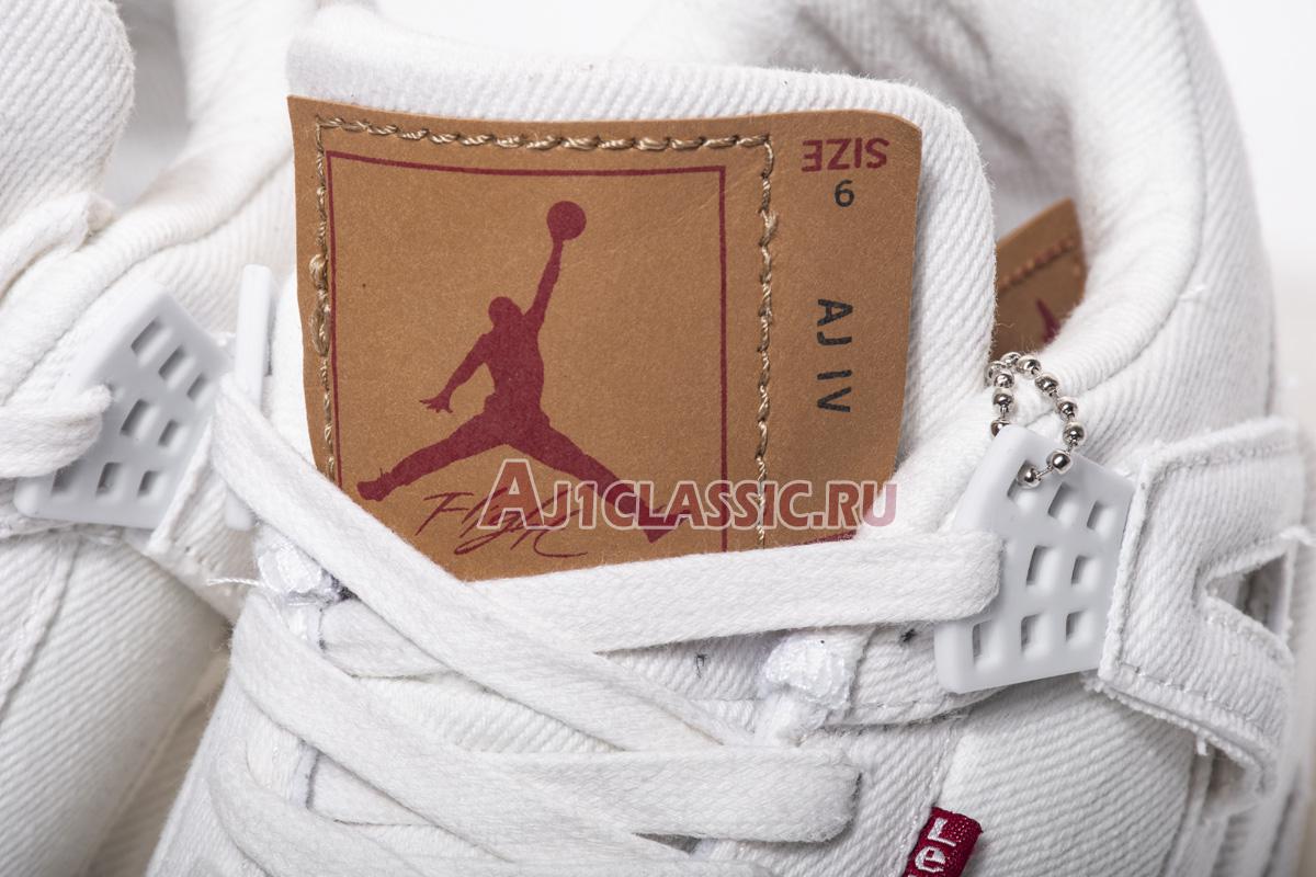 Levis x Air Jordan 4 Retro "White Denim" AO2571-100