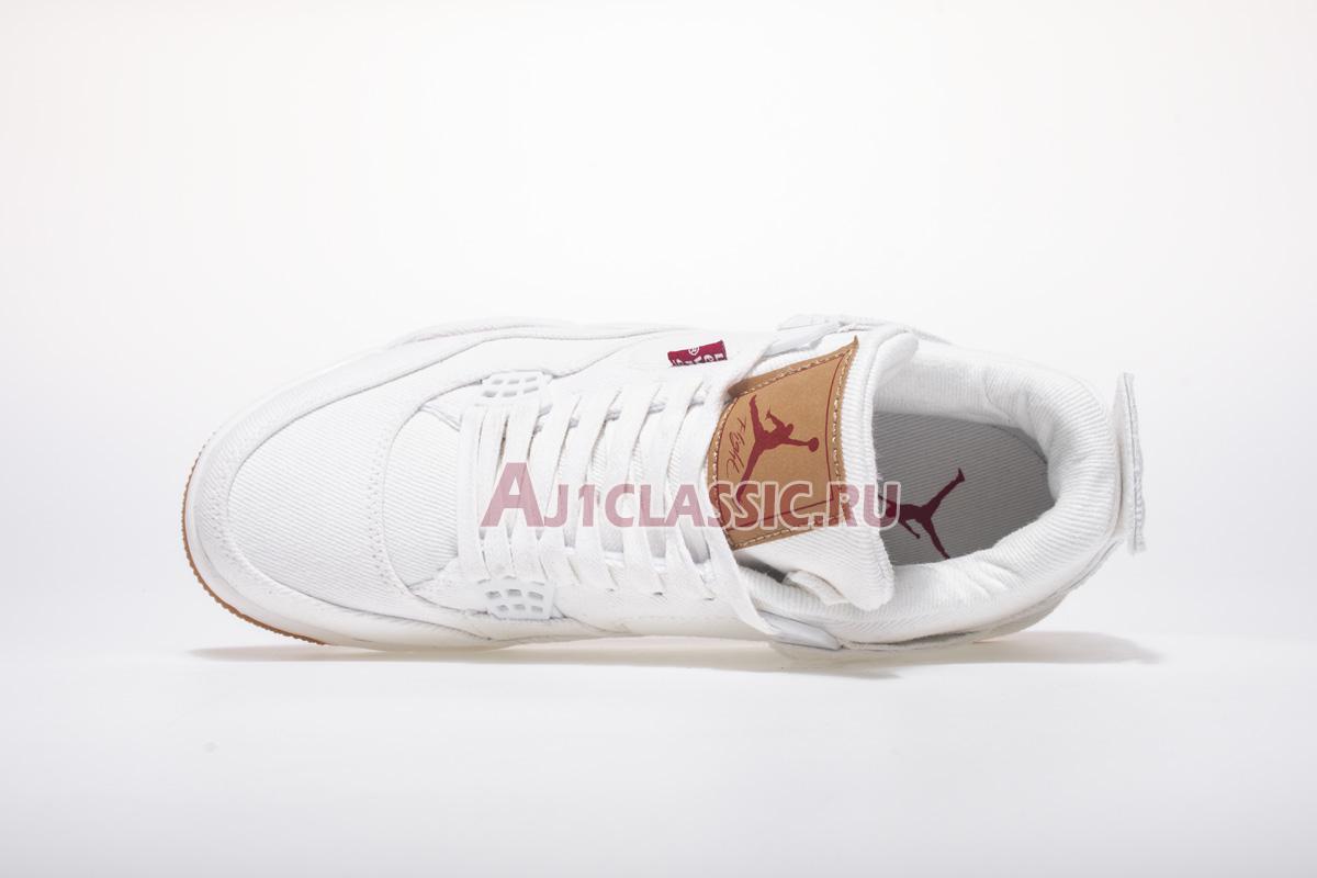 Levis x Air Jordan 4 Retro "White Denim" AO2571-100