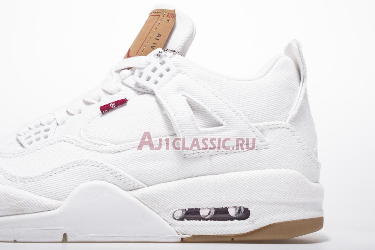 Levis x Air Jordan 4 Retro "White Denim" AO2571-100