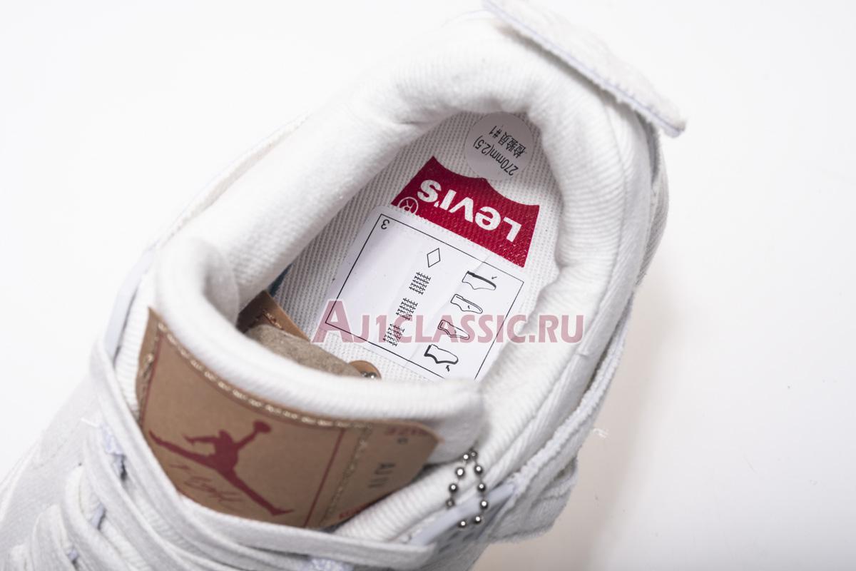 Levis x Air Jordan 4 Retro "White Denim" AO2571-100