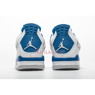 Air Jordan 4 Retro Military Blue 2012 308497-105 White/Military Blue-Ntrl Grey Sneakers