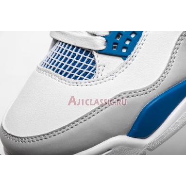 Air Jordan 4 Retro Military Blue 2012 308497-105 White/Military Blue-Ntrl Grey Mens Womens Shoes