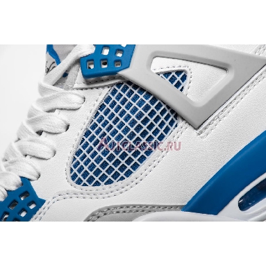 Air Jordan 4 Retro Military Blue 2012 308497-105 White/Military Blue-Ntrl Grey Sneakers