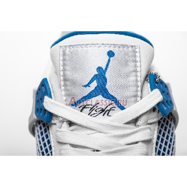 Air Jordan 4 Retro Military Blue 2012 308497-105 White/Military Blue-Ntrl Grey Sneakers