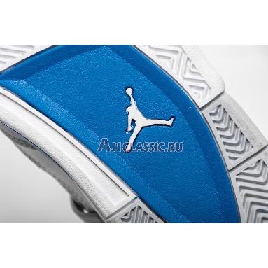 Air Jordan 4 Retro Military Blue 2012 308497-105 White/Military Blue-Ntrl Grey Sneakers