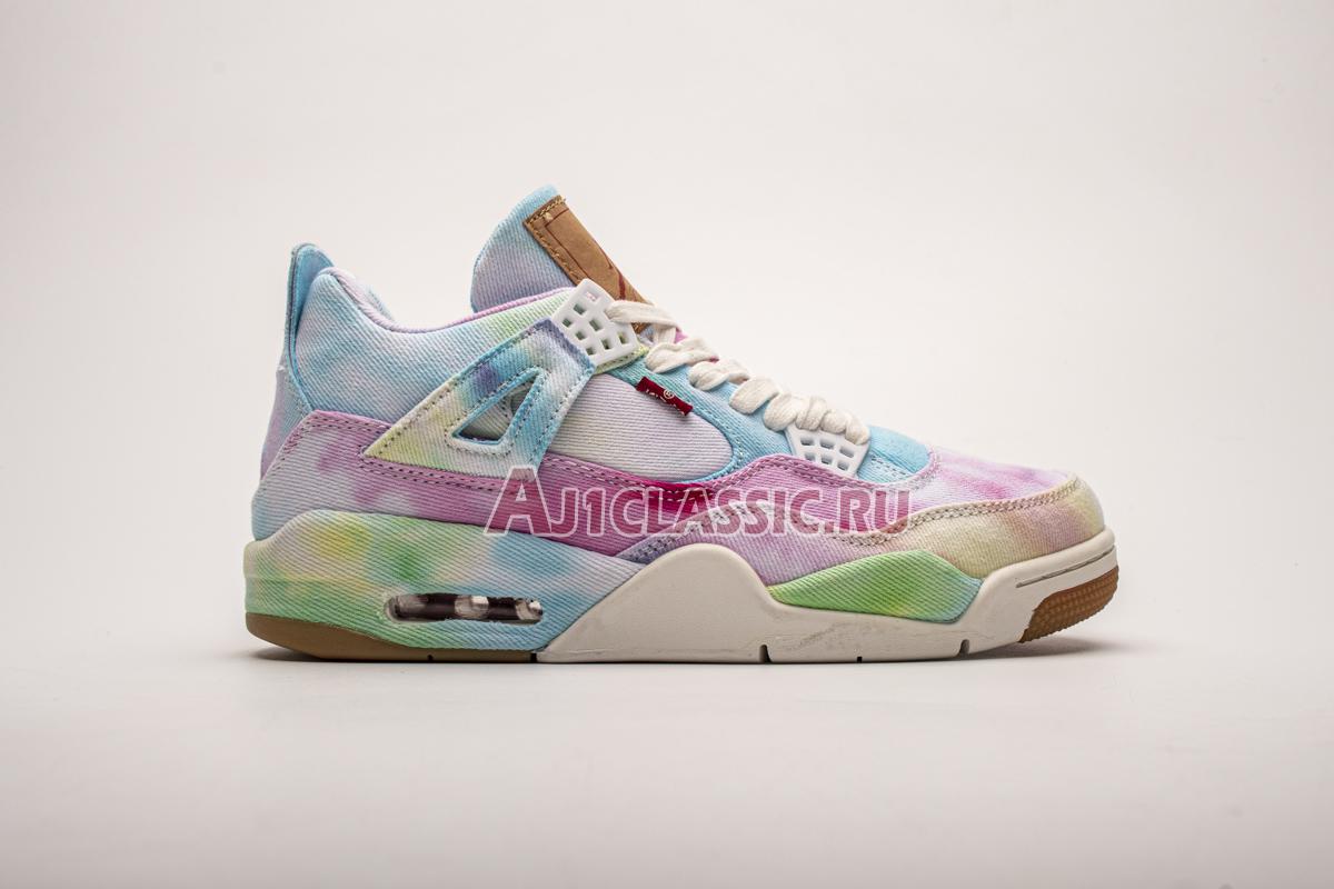 New Levis x Air Jordan 4 Retro Multi-Color AO2571-102 Shoes