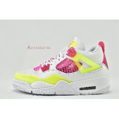 Air Jordan 4 Retro Lemon Venom CV7808-100 White/Lemon Venom/Pink Blast Sneakers