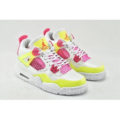 Air Jordan 4 Retro Lemon Venom CV7808-100 White/Lemon Venom/Pink Blast Sneakers