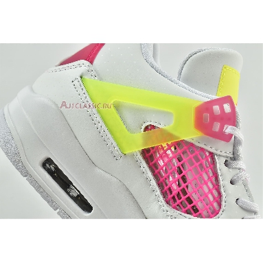 Air Jordan 4 Retro Lemon Venom CV7808-100 White/Lemon Venom/Pink Blast Sneakers