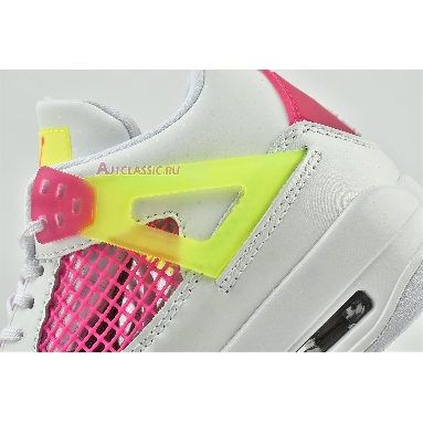 Air Jordan 4 Retro Lemon Venom CV7808-100 White/Lemon Venom/Pink Blast Sneakers