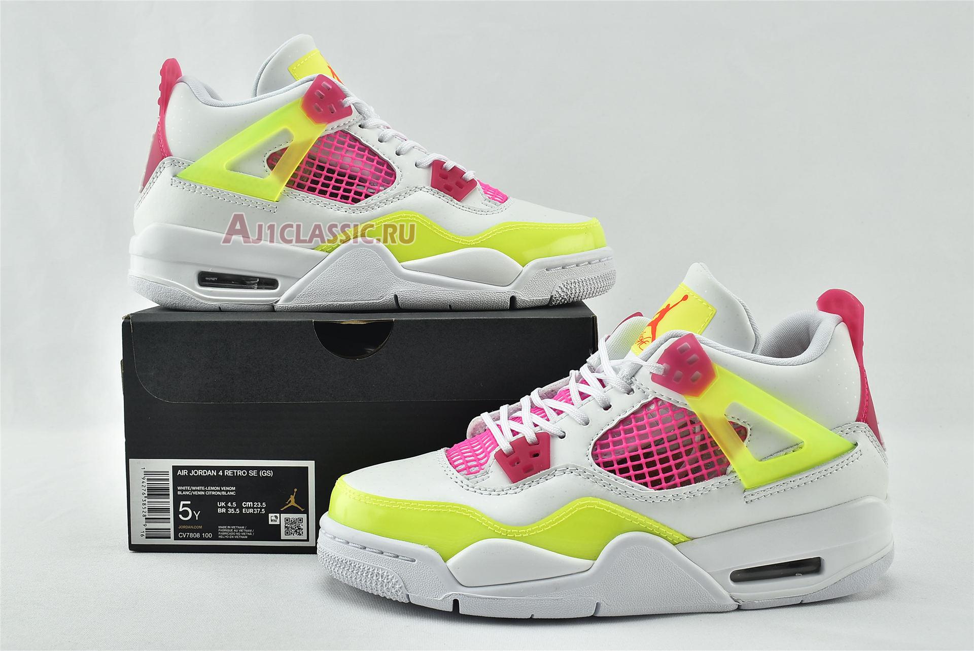 Air Jordan 4 Retro "Lemon Venom" CV7808-100