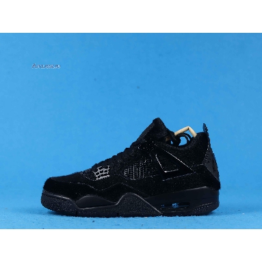 Olivia Kim x Wmns Air Jordan 4 Retro No Cover CK2925-001 Black/Black/Black Mens Womens Shoes