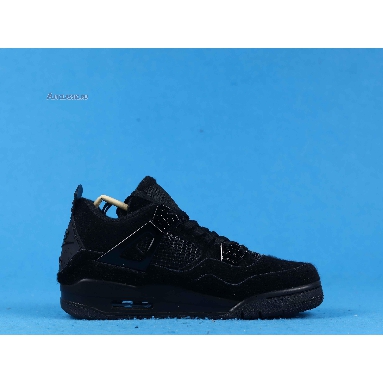 Olivia Kim x Wmns Air Jordan 4 Retro No Cover CK2925-001 Black/Black/Black Mens Womens Shoes