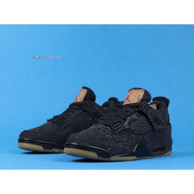 Levis x Air Jordan 4 Retro Black Denim AO2571-001 Black/Black/Black Sneakers