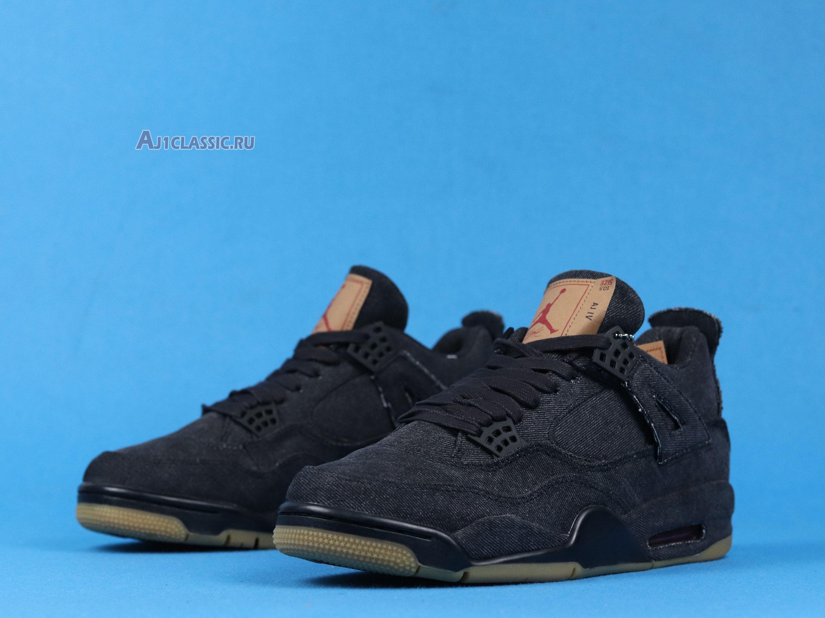 Levis x Air Jordan 4 Retro "Black Denim" AO2571-001