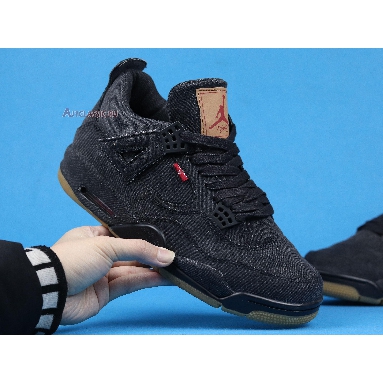 Levis x Air Jordan 4 Retro Black Denim AO2571-001 Black/Black/Black Sneakers