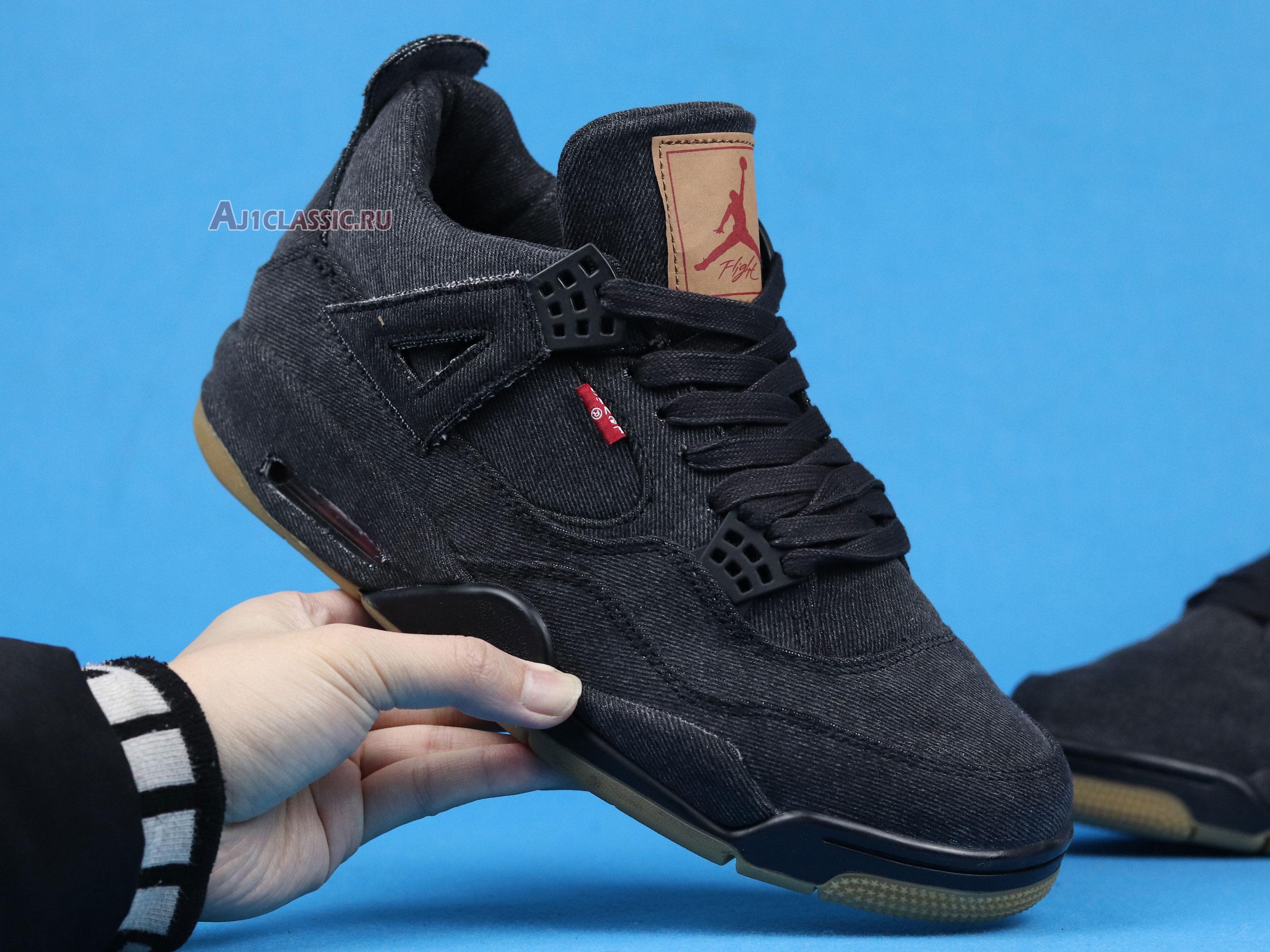 Levis x Air Jordan 4 Retro "Black Denim" AO2571-001