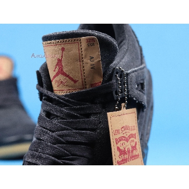 Levis x Air Jordan 4 Retro Black Denim AO2571-001 Black/Black/Black Sneakers