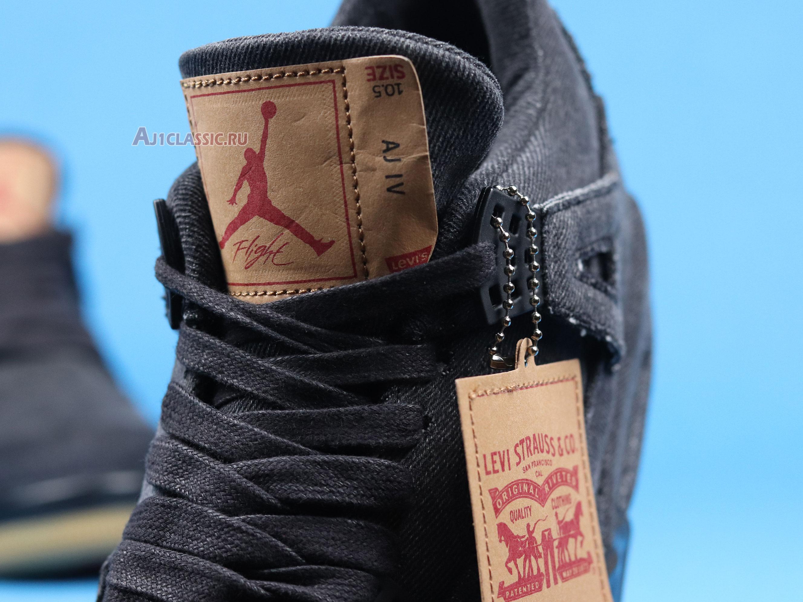 Levis x Air Jordan 4 Retro "Black Denim" AO2571-001